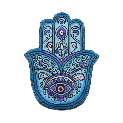 Figurine incense burner hamsa's serenity set of 4